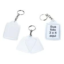 Kit 50 - Chaveirinho Acrílico 3 X 4 Para Personalizar Cor Transparente Foto  mini 1