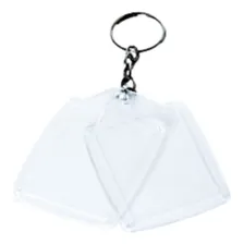 Kit 50 - Chaveirinho Acrílico 3 X 4 Para Personalizar Cor Transparente Foto mini 4