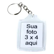 Kit 50 - Chaveirinho Acrílico 3 X 4 Para Personalizar Cor Transparente Foto mini  2