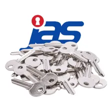 Kit 50 Chaves Jas Yale Para Chaveiro Ganhe Cor Prateado Foto mini 3