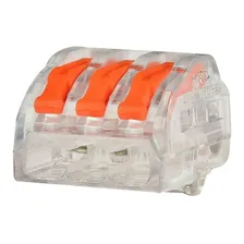 Kit 50 Conector Elétrico Emenda Rápida Derivação Borne 3 Fio Foto mini 1