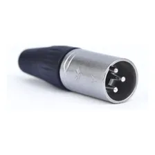 Kit 50 Conector Plug Xlr Canon 25 Macho + 25 Fêmea Roxtone Cor Prata Foto mini  2