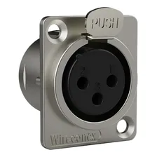 Kit 50 Conectores Xlr Femea Wc1023 Painel Wireconex Foto mini  2