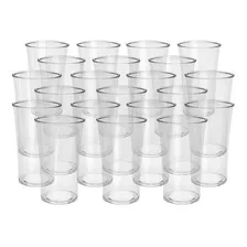 Kit 50 Copo De Shot Aperitivo AcrÃlico Cristal Drink Dose Cor Transparente Foto mini 3