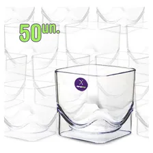 Kit 50 Copo De Whisky AcrÃlico Cristal Premium 260ml Festa Foto mini 1