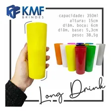 Kit 50 Copos Long Drink 350ml AcrÃlico Cor BRANCO SÓLIDO Foto mini 2