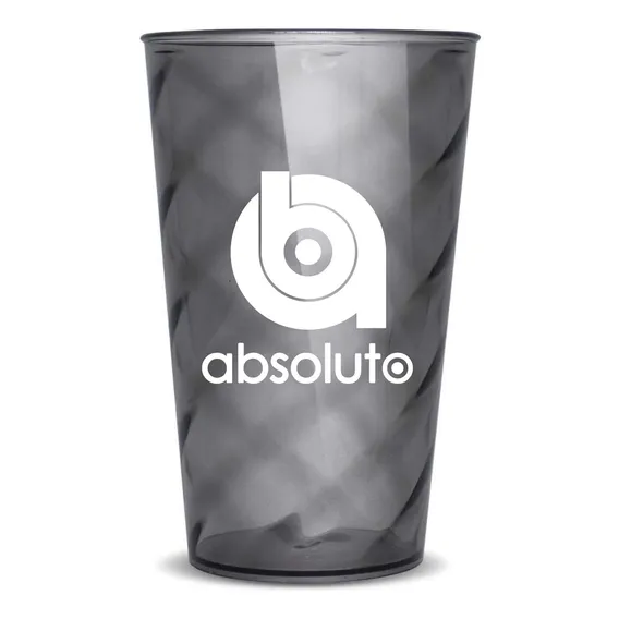 Kit 50 Copos Twister 500ml Em Acrílico Personalizados Cor Fumê Foto 1