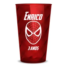 Kit 50 Copos Twister 500ml Em Acrílico Personalizados Cor Vermelho Foto  mini 1