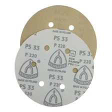 Kit 50 Disco Lixa Hookit Ps33 150mm 6 Furos Grãos 150 A 600 Foto mini 2