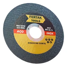 Kit 50 Discos De Corte Fino Aço Inox Reforçado Fertak Foto mini 3