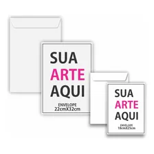 Kit 50 Envelope Meio A4 + 50 Envelope A4 Personalizado Logo Foto mini  2