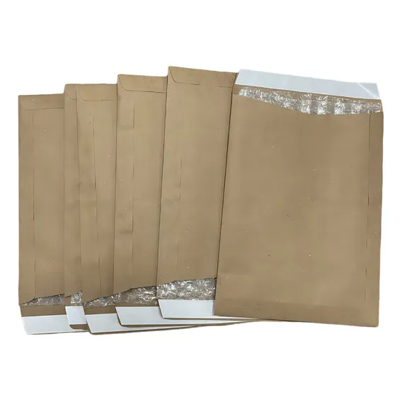 Kit 50 Envelopes Bolha Segurança Kraft 19x25cm Com Fita Adesiva Wlxy - Envio Seguro Foto 1