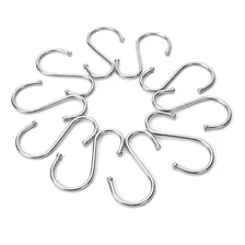 Kit 50 Ganchos Aço Inox Cozinha Barra Tubo Utensílios Tipo S Foto mini  3