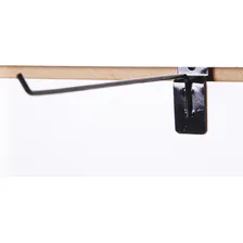 Kit 50 Ganchos Painel Canaletado 20cm Preto Foto mini  2