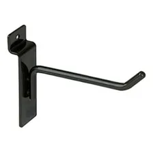 Kit 50 Ganchos Painel Canaletado 20cm Preto Foto  mini 1