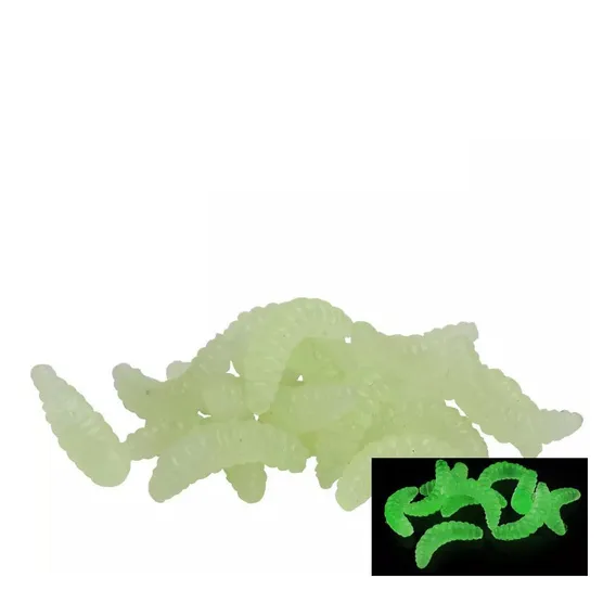 Kit 50 Iscas Artificiais Bichinho Da Laranja Larva Glow Foto 1