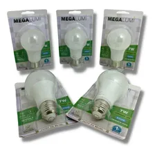 Kit 50 Lâmpada 7w Bulbo Soquete E27 Bivolt Cor da luz Branco-frio 110V/220V Foto mini 2