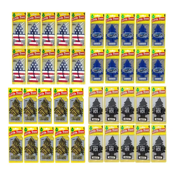 Kit 50 Little Trees Atacado Perfume De Carro Diversos Aromas Foto 1