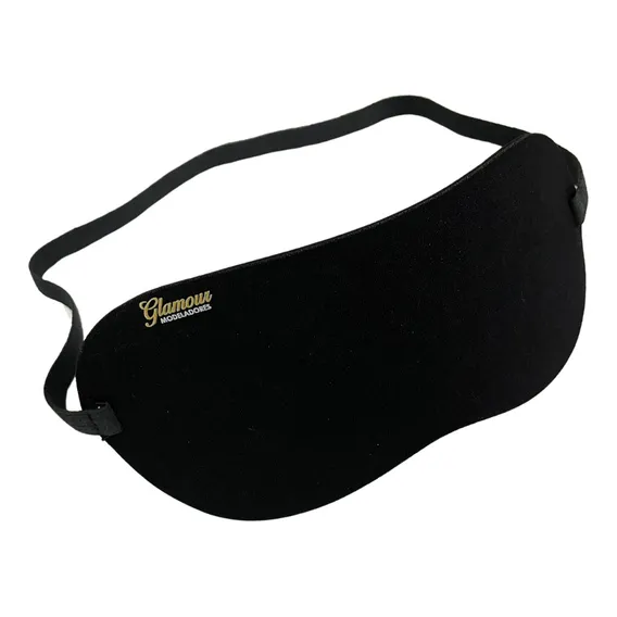 Kit 50 Máscaras Para Dormir Blackout Neoprene Conforto Cor Preto Lisa Foto 1