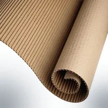 Kit 50 METROS - Bobina Papel Papelão Ondulado Foto mini  2