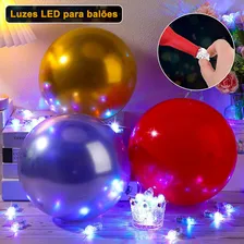 Kit 50 Mini Led Luz Balão Festa Bolo Bexiga Natal Decoração A Prova D'água Foto mini  3