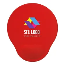 Kit 50 Mouse Pad Personalizado 20x23 Ergonômico Apoio Punho Cor Vermelho Foto  mini 1
