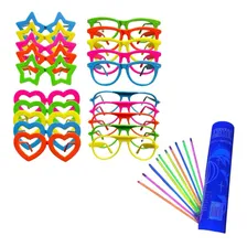 Kit 50 Oculos Neon Luz Negra 100 Pulseiras Neon Brilhaescuro Foto  mini 1