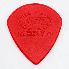Kit 50 Palheta Jazz Medium Guitarra Violão - Vermelho Red Foto mini 1