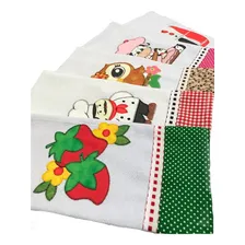 Kit 50 Panos De Prato Bordado Patchwork Barrado Passa-fita Foto mini 2