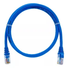 Kit 50 Patch Cord Cat6 Azul 50cm Utp Foto mini 1