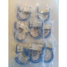 Kit 50 Patch Cord Cat6 Azul 50cm Utp Foto mini 4