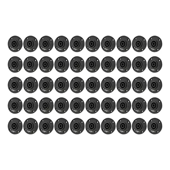 Kit 50 Plug Speakon Fêmea Painel 4 Polos - Santo Angelo Sa2x Foto 1