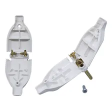 Kit 50 Plugue Pino Macho 2p 10a + 50 Tomada Fêmea 10a Branco Foto mini 3
