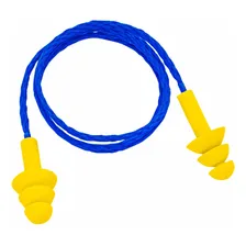 Kit 50 Protetor Auricular Plug Abafador Copolímero C/ Cordão Cor Amarelo Foto mini 4
