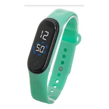 Kit 50 Rel贸gios Pulseira Digital Led Sport Atacado Correia Preto Bisel Variados Fundo Preto Foto mini 4