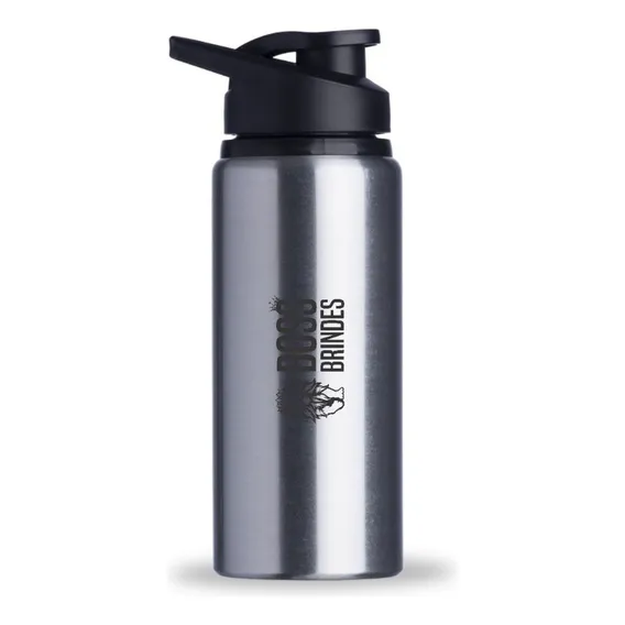 Kit 50 Squeeze Personalizado 600ml AlumÃnio Cor Inox Foto 1