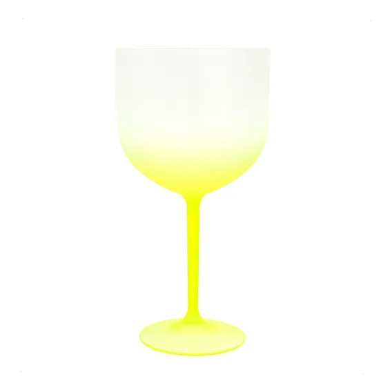 Kit 50 Taças De Gin Degradê Acrílico Festas Aniversários Cor Amarelo Foto 1