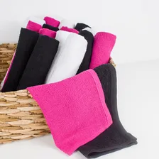 Kit 50 Toalha Lavabo Manicure Pedicure C/ Felpa 28x45 Mão Pé Cor Branca Lisa Foto mini  2