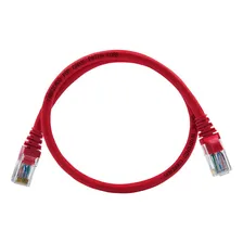 Kit 50 Un. Patch Cord Para Internet Cat5e - 50 Cm Vermelho Foto  mini 1