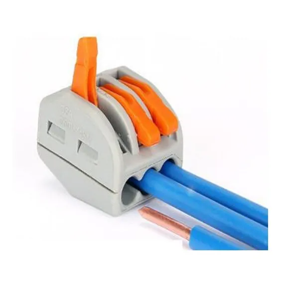 Kit 50 Und Conector De Emenda Para Fios 0.08 2,5mm 3 Vias Foto 1