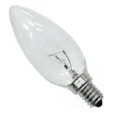 Kit 50 Unds De Lâmpada Vela Lisa De 40w Clara E14 220v Luz Branco-quente Foto mini 1