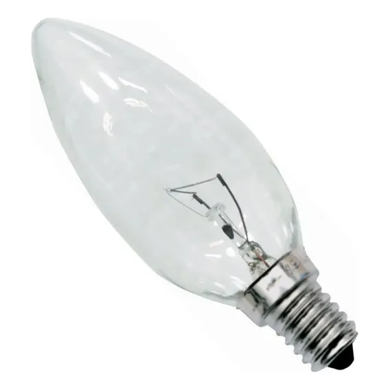 Kit 50 Unds De Lâmpada Vela Lisa De 40w Clara E14 220v Luz Branco-quente Foto 1