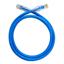 Kit 50 Unidades Cabo De Rede Patch Cord Rj45 Cat5e Azul 1mt Foto mini 1