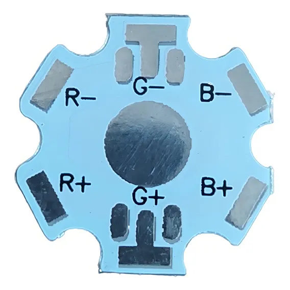 Kit 50 Unidades Dissipador Estrela Para Led Rgb 6 Pinos Luz N/a N A Foto 1
