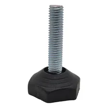 Kit 50 Unidades - Sapata Pé Nivelador M8 X 32mm Para Móveis Cor Preto Foto mini 1