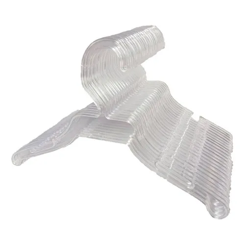Kit 500 Cabide Bebe Menino Menina Infantil Plástico Acrílico Cor Transparente Foto 1