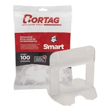 Kit 500 Espaçador Nivelador Porcelanato Smart 1,0mm Cortag Foto mini 1