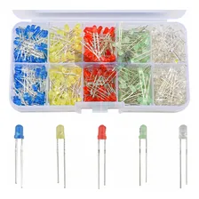 Kit 500 Pçs Diodo Difuso Led 3mm Luz Componentes Eletronicos Foto mini 1