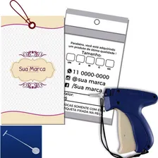 Kit 5000 Pinos Aplicado 1000 Etiqueta Roupa Personalizada Foto  mini 1