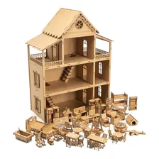 Kit 52 Mini M贸veis P/ Casa De Bonecas Polly 80cm Desmontados Foto mini 4